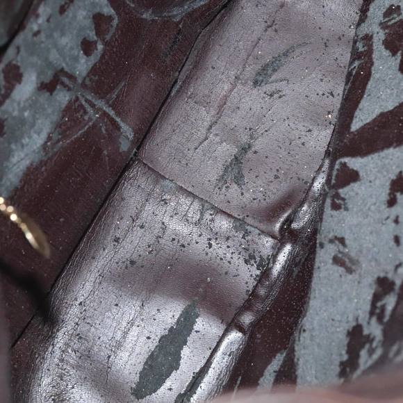 GUCCI Bamboo Hand Bag Leather 2way Brown Gold 001 1638 200047 Auth 89710 - Picture 10 of 16